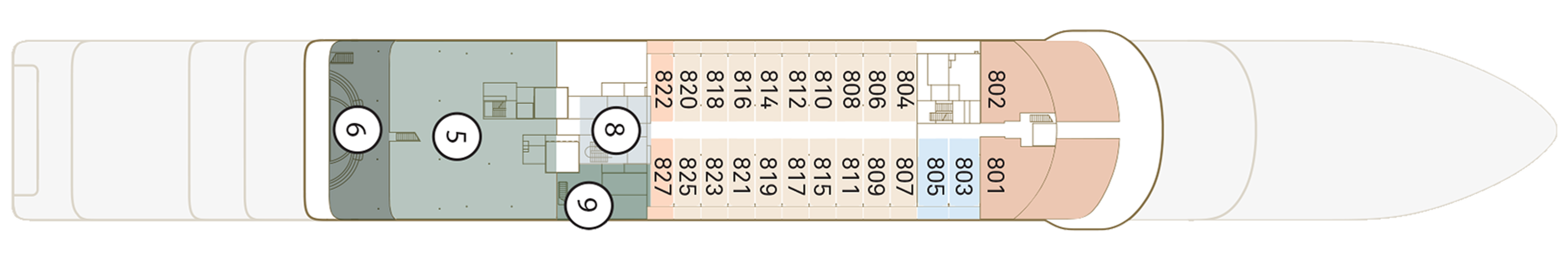 Scenic Ocean Cruises, Scenic Ikon Deck 8.png